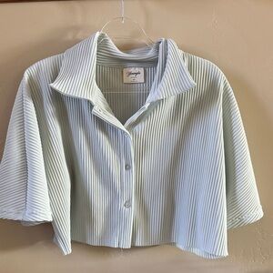 YoungLA Ribbed Light Gray Top